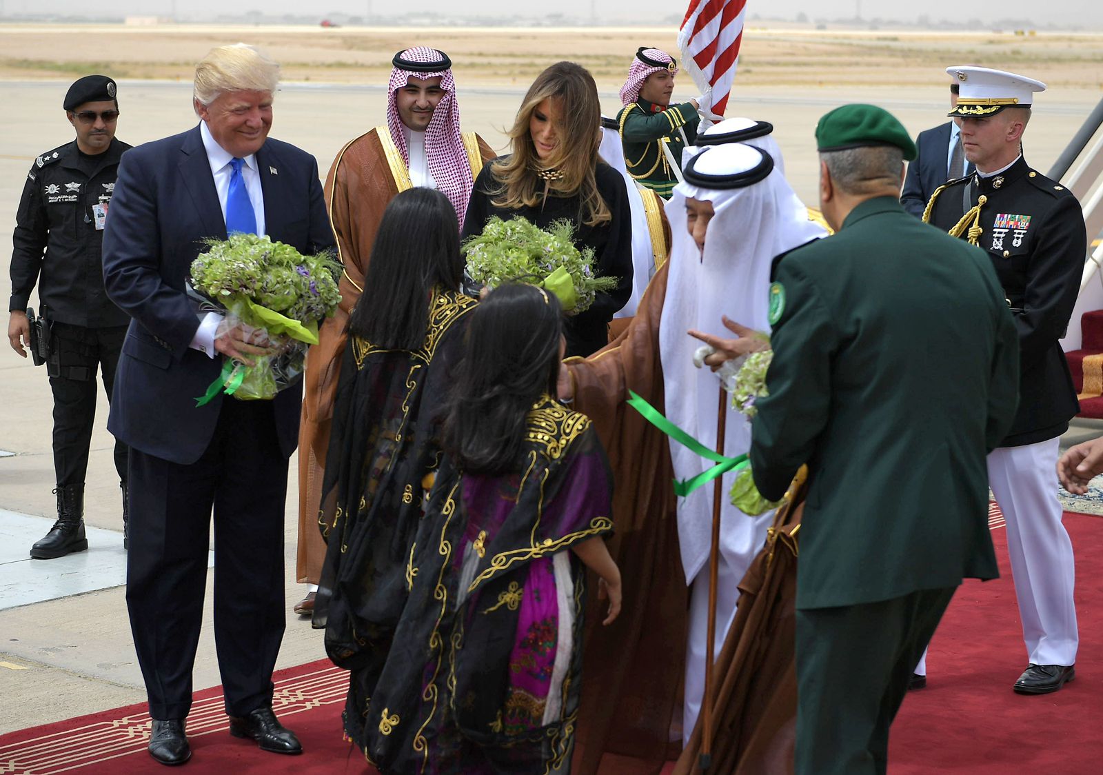 استقبال الرئيس الأمريكي ترامب
